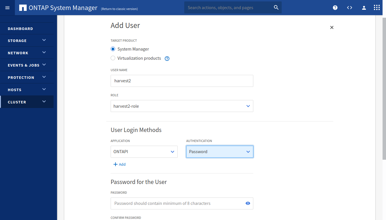 System Manager Settings