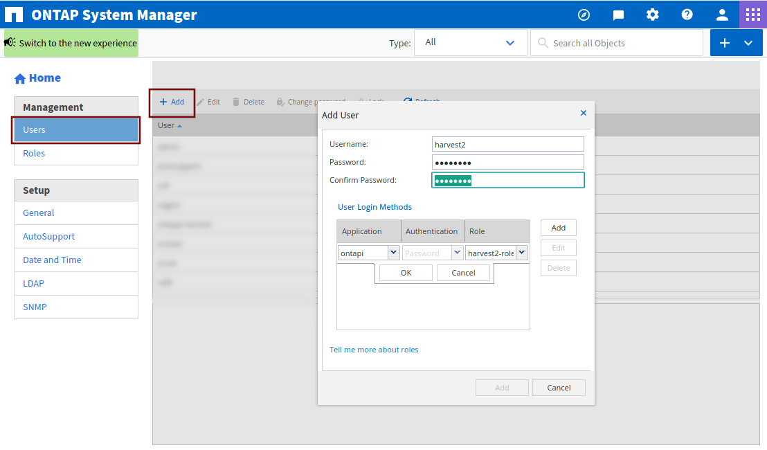 System Manager Classic Settings