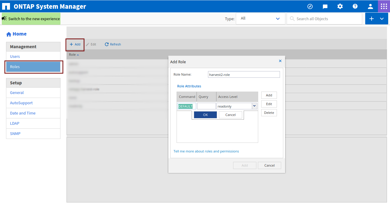 System Manager Classic Settings